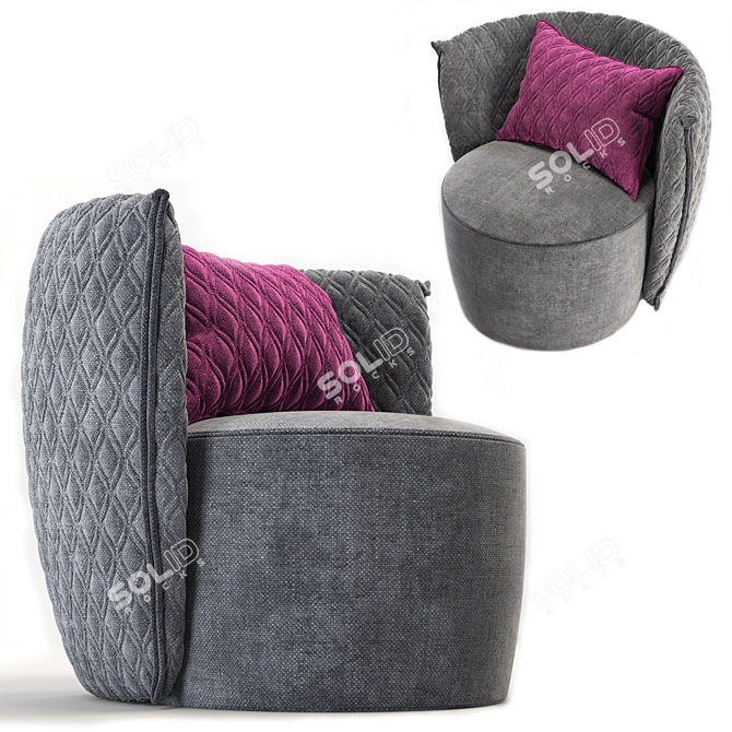 Leaf Comfort Armchair (Vittoria Frigerio) 3D model image 3