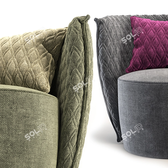 Leaf Comfort Armchair (Vittoria Frigerio) 3D model image 4