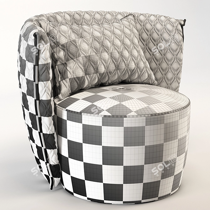 Leaf Comfort Armchair (Vittoria Frigerio) 3D model image 5