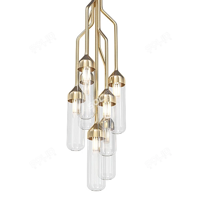 Modern Pendant Chandelier Collection 3D model image 3