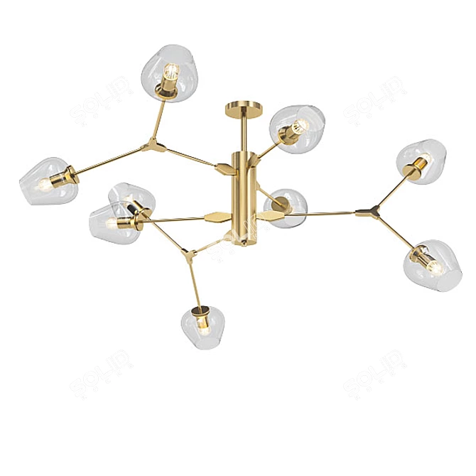 Modern Pendant Chandelier Collection 3D model image 4