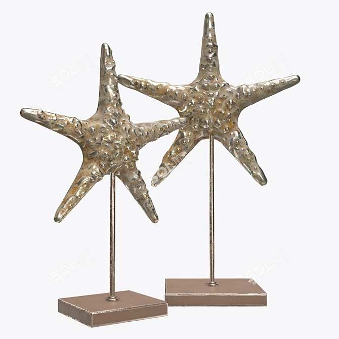 Oceanic Starlight Sculpture 3D model image 1