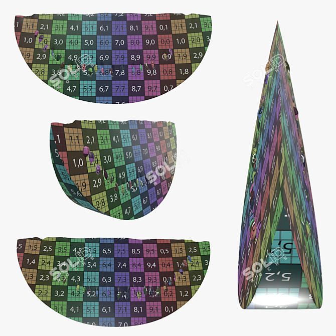 Watermelon Slice 3D Model 3D model image 4