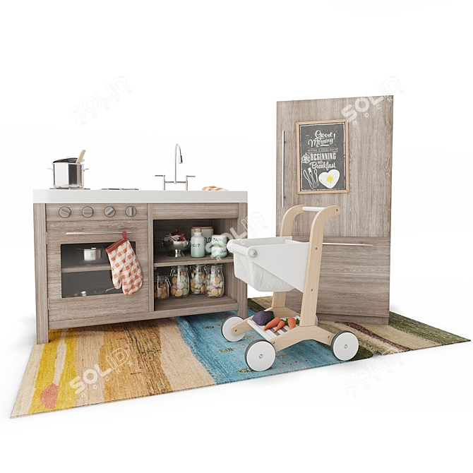 Title: Cozy Kitchen Charm 3D model image 1