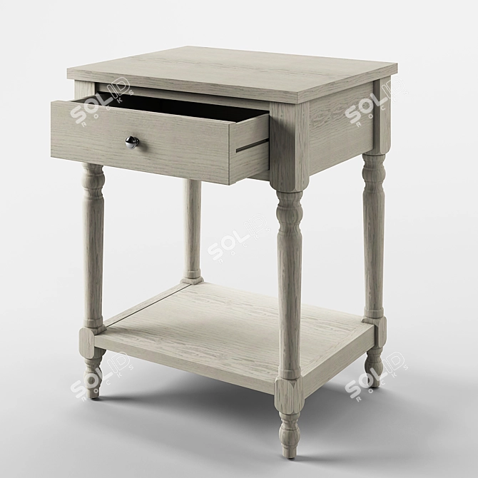 Siobhan Classic Accent Table 3D model image 2