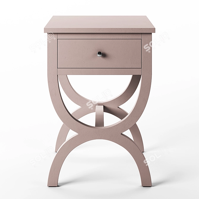 Classic Maxine Accent Table - Elegant and Functional 3D model image 1