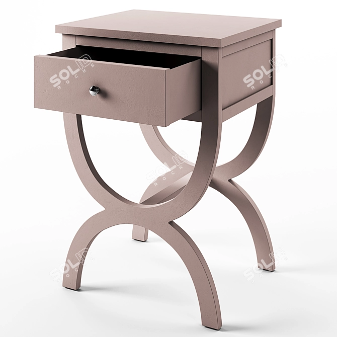 Classic Maxine Accent Table - Elegant and Functional 3D model image 2