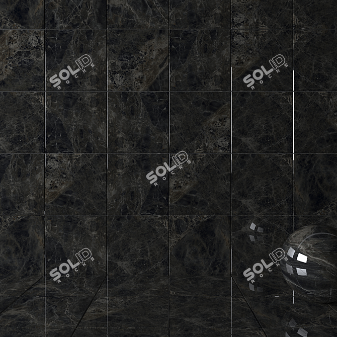 Anthracite Wall Tiles: Modern Multi-Texture Design 3D model image 2