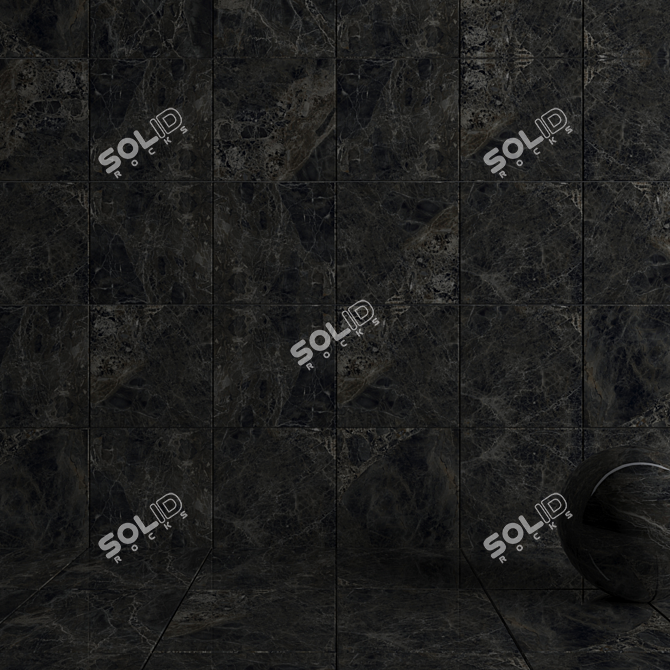 Anthracite Wall Tiles: Modern Multi-Texture Design 3D model image 3