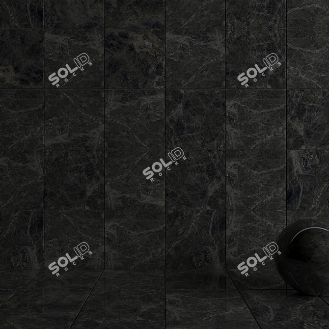 Alpha Anthracite Wall Tiles: Modern Multi-Texture Design 3D model image 3