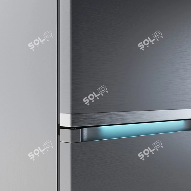 Samsung Classic Fridge Freeze - Sleek and Spacious 3D model image 3