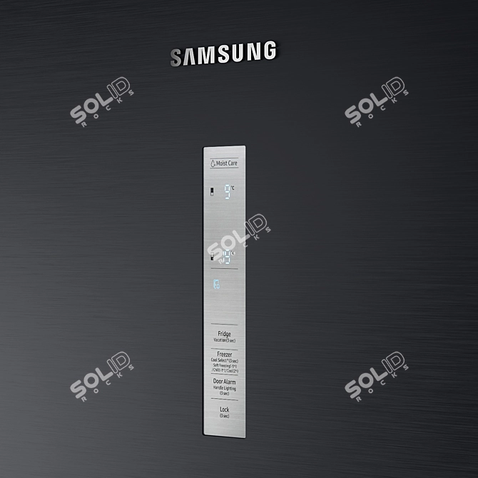 Samsung Classic Fridge Freeze - Sleek and Spacious 3D model image 4