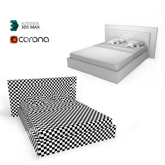 Jesse Mylove Custom Bed 3D model image 2