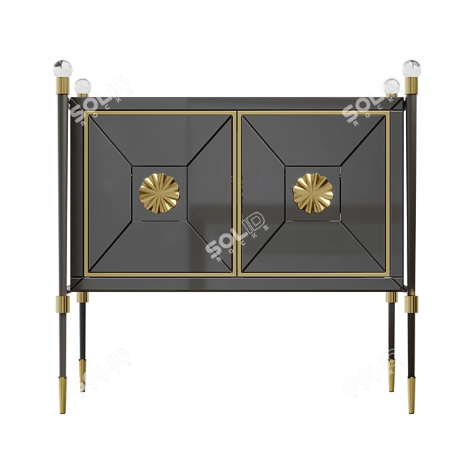 Elegant Glamour Buffet Rider 3D model image 2