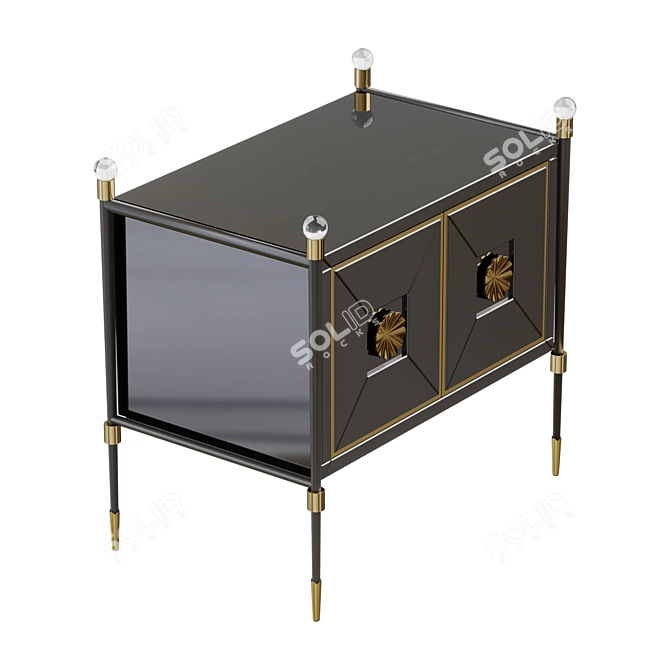 Elegant Glamour Buffet Rider 3D model image 3