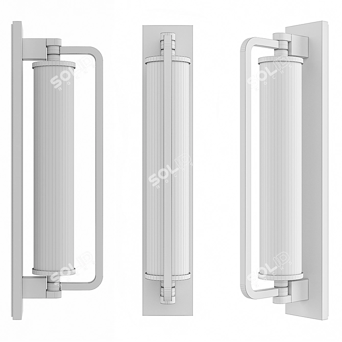 Elegant Keeley Tall Pivoting Sconce 3D model image 2