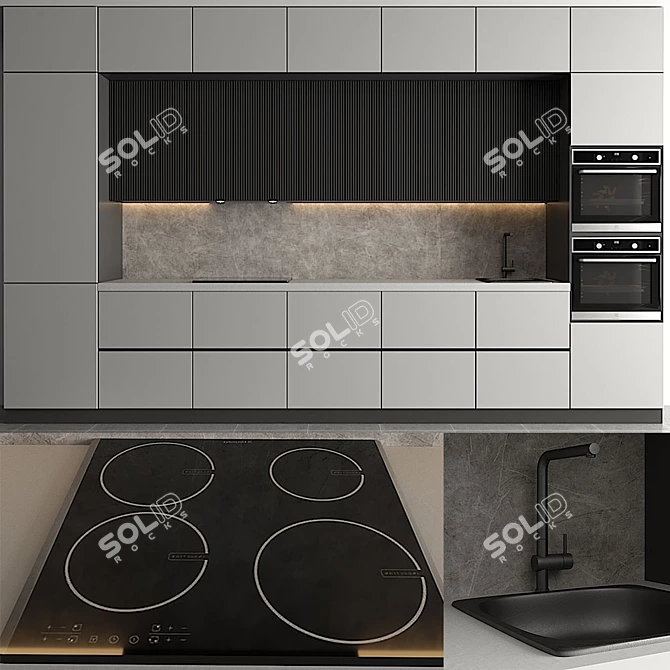 Multi-functional Kitchen Appliance Set 3D model image 2