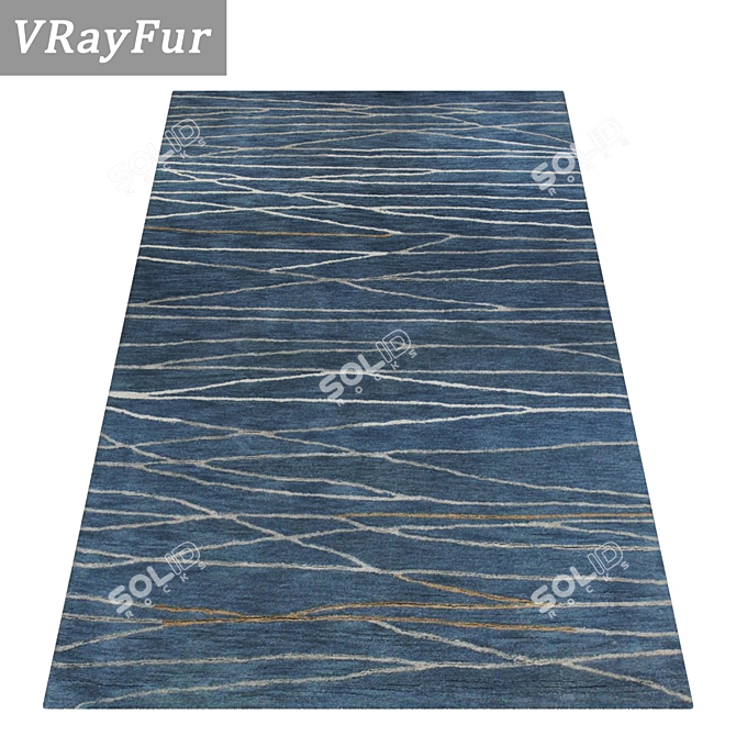 Luxury Rug Set: High-Quality Textures 3D model image 2