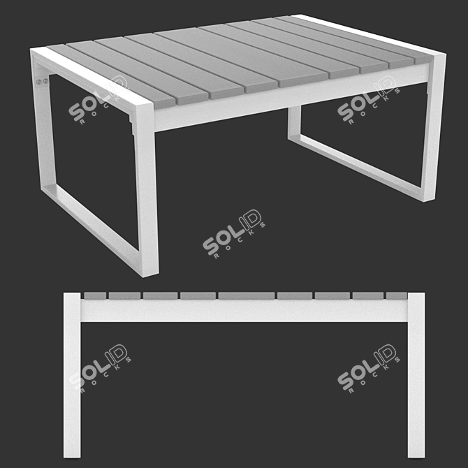 Outdoor Oasis Garden Table  3D model image 4