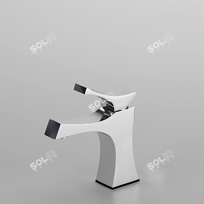 Grohe Sharp-line Faucet: Two Sizes 3D model image 4