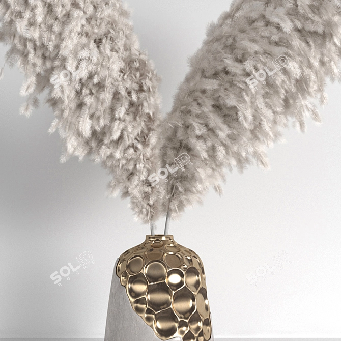 Soft Pampas: Feathered Elegance 3D model image 2