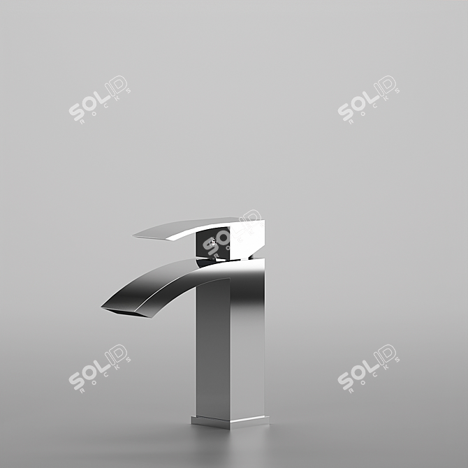 GROHE Rectangular Faucet: Two Sizes 3D model image 5