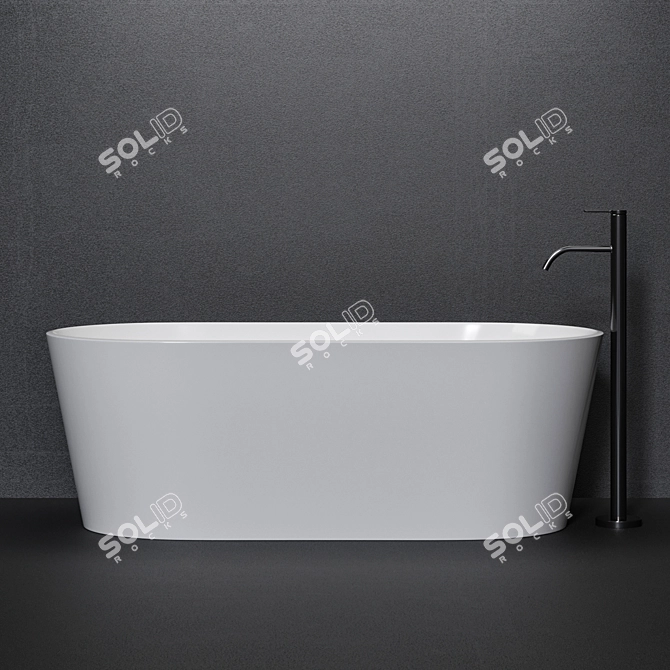 Nic Bay Bath: Stylish and Functional 3D model image 1