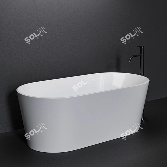 Nic Bay Bath: Stylish and Functional 3D model image 2