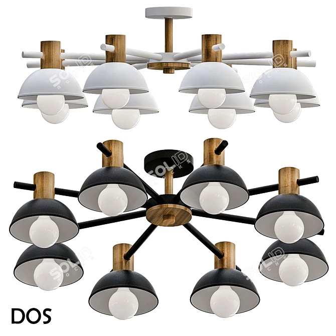 Scandinavian Style Pendant Light 3D model image 1