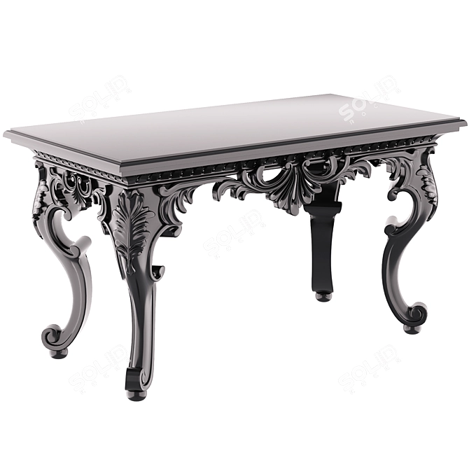 Elegant Aquitaine Console Table 3D model image 1