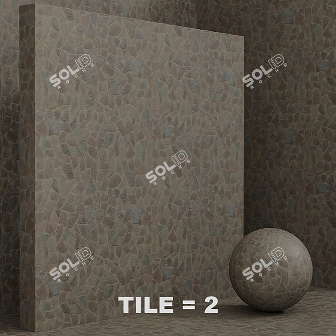 Seamless Stone Masonry Set 3D model image 4
