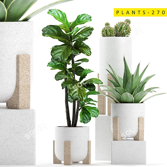 LushGreenery: 270 Plants Pack 3D model image 1