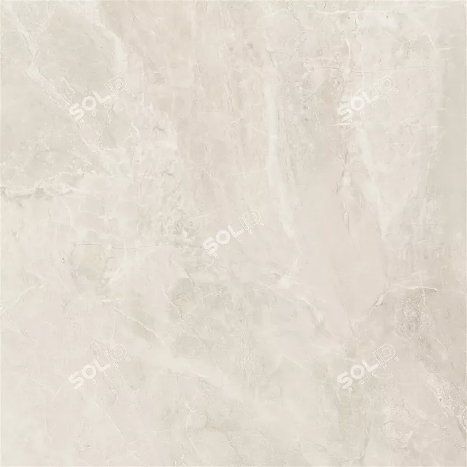 Elegant Alpin Cream Wall Tiles 3D model image 4