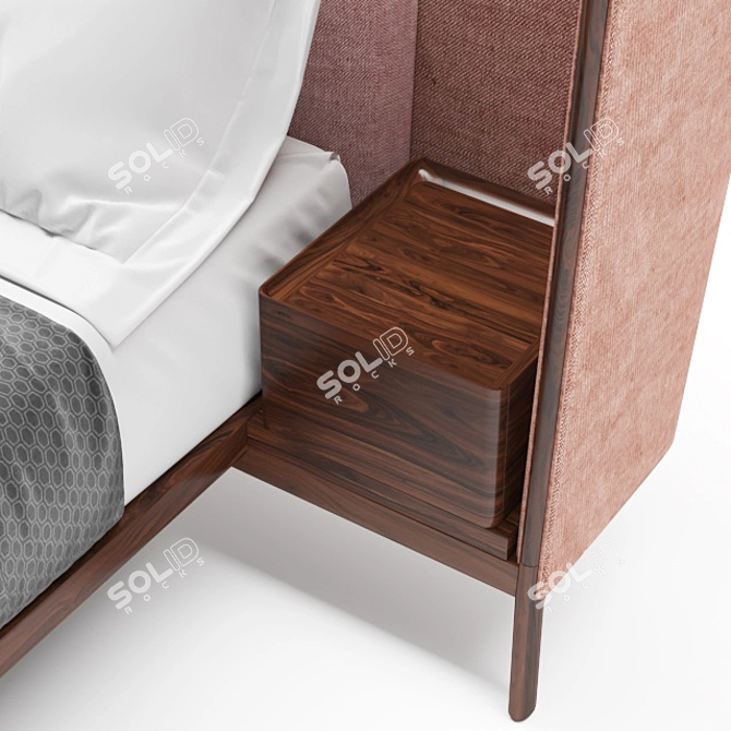 Elegant Dubois Bed Set 3D model image 3