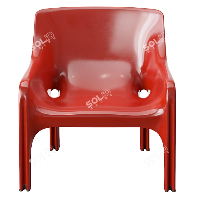 Vicario Armchair: Stylish and Compact 3D model image 4