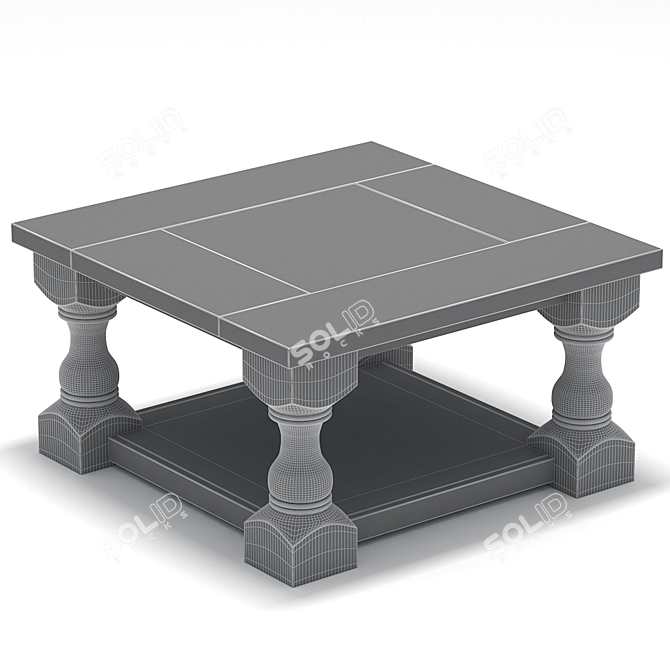 Convertible Desk Sofa: Versatile and Stylish 3D model image 4