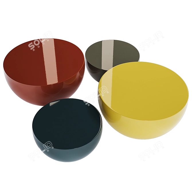 Modern and Stylish Low Tables by MERIDIANI 3D model image 2