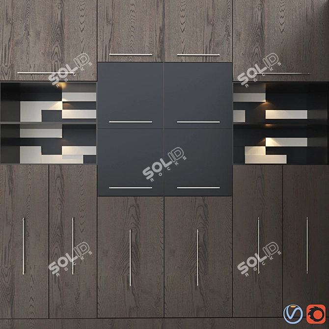 Sleek Kitchen Wonderland 3D model image 5