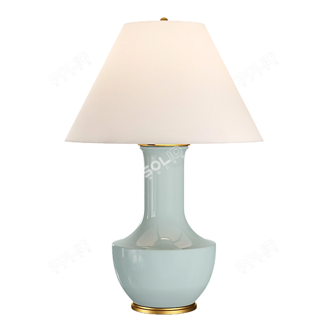 Elegant Lambay Table Lamp 3D model image 1
