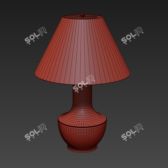 Elegant Lambay Table Lamp 3D model image 2