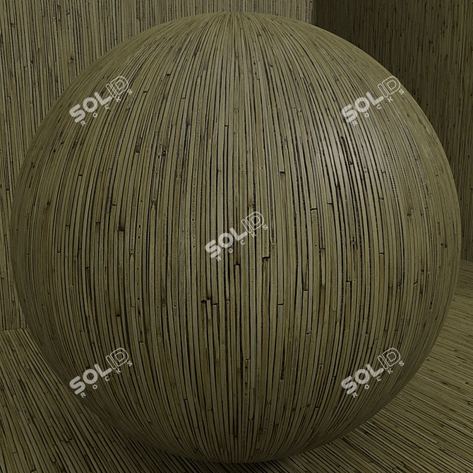 Bamboo Wood Seamless Material Set 93 - (Material (Wood, Bamboo)) 3D model image 2