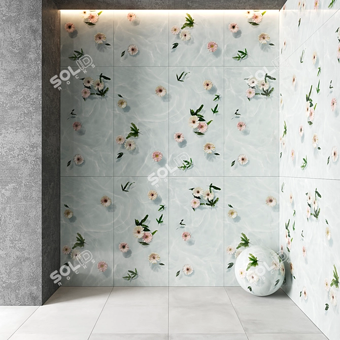 Elevate Your Space with PAPER41 LUX Tiles 3D model image 2