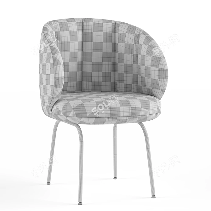 Sleek VUELTA FD ArmChair 3D model image 4