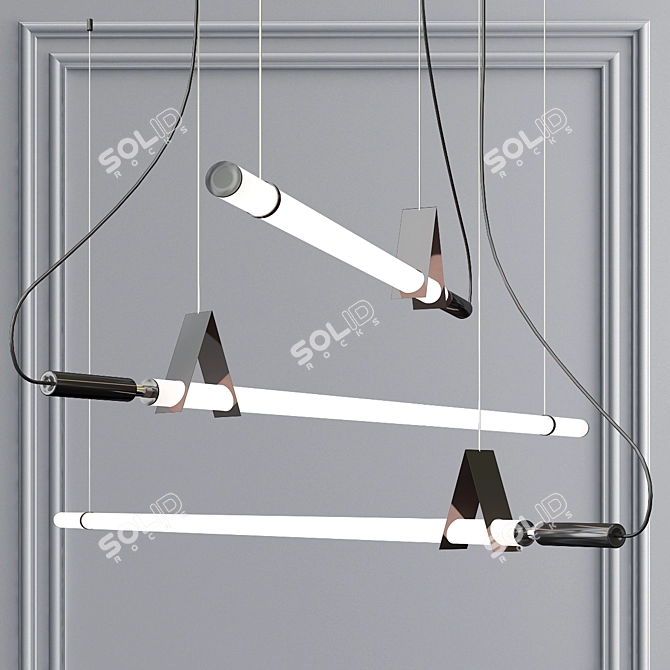 Modern LED Pendant Light - DELIA 3D model image 1