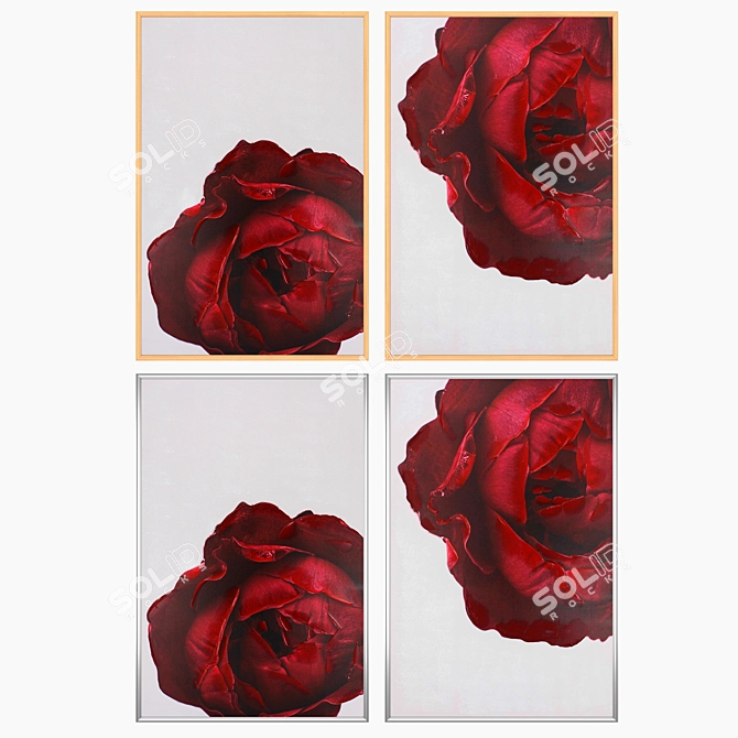 Elegant Wall Art Set No. 780 3D model image 3