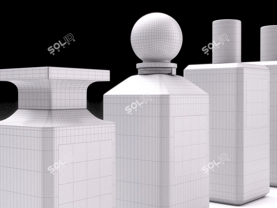 Luxury Bath Essentials Set 3D model image 2