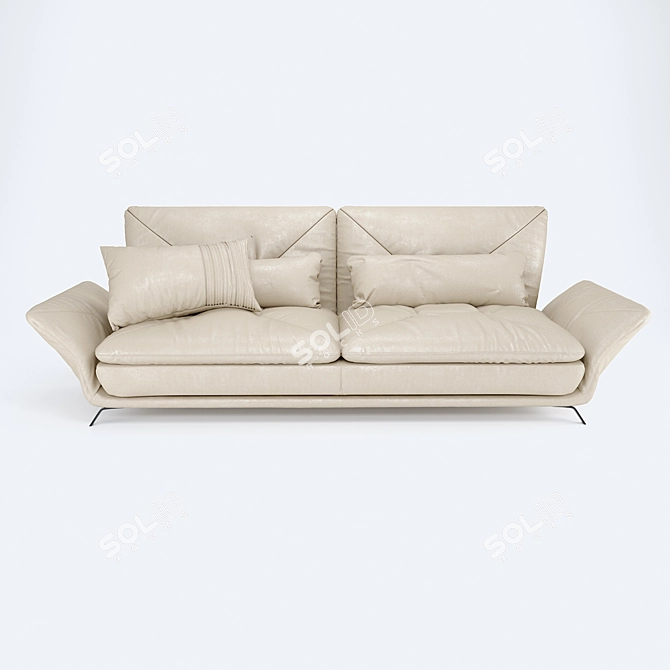 Luxurious Roche-Bobois Amber Sofa 3D model image 2