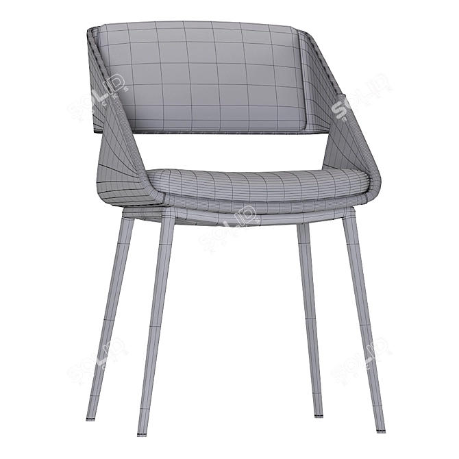 Herrick Chair: Stylish, Modern, and Comfortable 3D model image 5