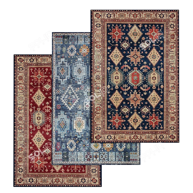 Luxury Carpet Set 612 3D model image 1