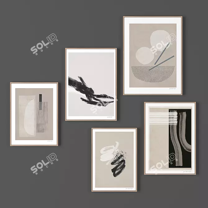 Artistic Frames Collection - 5 Unique Sizes 3D model image 1